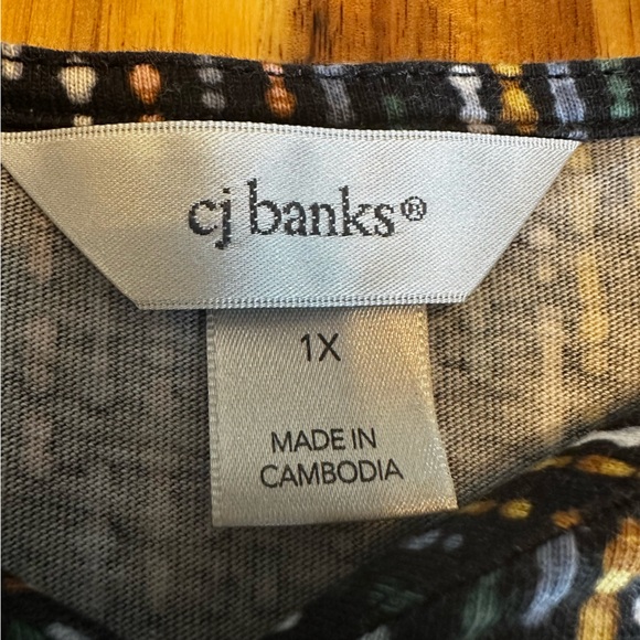 Christopher & Banks Black‎ and Gold Striped Blouse - Picture 10 of 10